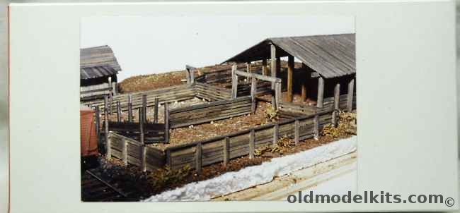 JV Models 1/87 Alden Farms Stock Yards - John Rendall Scale Model Division - HO Scale Craftsman Model, 2028 plastic model kit